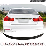 Car Rear Trunk Spoiler Wing for BMW 3 Series F30 F35 F80 M3 Sedan 2012-2019 Dry Carbon Rear Trunk Spoiler Boot Lip Wing Lip