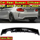 For BMW F22 2014-2021 Car Accessories BMW F22 Car Rear Bumper Lip Splitter Real Carbon Fiber MP Style Spoiler Splitter Body Kit