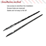 Carbon Fiber Car Side Skirts Lip Aprons for Mercedes-Benz GLA Class GLA45 AMG GLA200 GLA250 2015 2016 Side Skirts Extension Lips