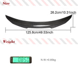 Carbon Fiber Car Rear Trunk Spoiler for Mercedes-Benz C Class W204 W204 C200 C250 C350 C63 2007-2014 Rear Raing Spoiler Wing Lip