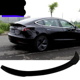 High quality ABS rear spoiler black suitcase for Tesla model 3 2017 2018-2019