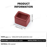 Buckle Up Car Seatbelt Guard Seat Belt Holder Silicone Buckle Protective Cover Automobile Seat Belt in Upright Position