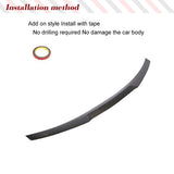Carbon Fiber Rear Trunk Racing Spoiler for BMW 4 Series F32 Coupe 2014-2019 Car Trunk Lip Rear Wing Spoiler HighKick Spoiler