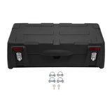 96L ATV Rear Passenger Backrest Cargo Storage Helmet Trunk Box Luggage Lounger