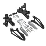 Motorcycle Front Driver Footpegs Footrest Pedals Bracket Set For Yamaha YZF R7 2022-2024