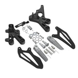 Motorcycle Front Driver Footpegs Footrest Pedals Bracket Set For Yamaha YZF R7 2022-2024
