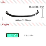 Dry Carbon Car Front Bumper Lip Spoiler for Audi R8 V10 GT Performance Coupe 2023 New R8 Carbon Car Kits Guard Chin Lip