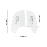 5-7'' Round Headlight Windshield Fit For Triumph Steet Scrambler 2017-2022 Speed Twin 2019-2023 Thruxton 1200 2016-2022