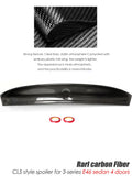 Carbon pattern CLS Style Rear Spoiler For BMW 3 -Series E46 Sedan 4Doors ABS Plastic Trunk Tuning Spoiler Lip M3 E46 Accessories