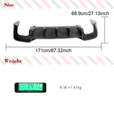 Car Rear Bumper Diffuser Lip Spoiler for Audi S5 B9.5 2020-2023 Real Carbon Fiber Car Rear Bumper Diffuser Lip Guard Spoiler