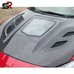 For Toyota GT86 BRZ ZN6 ZD6 2012-2020 Carbon Fiber Front Bumper Engine Cover Front Hood Clear Glass Cover Body Kit