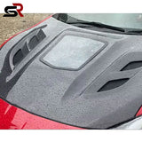 For Toyota GT86 BRZ ZN6 ZD6 2012-2020 Carbon Fiber Front Bumper Engine Cover Front Hood Clear Glass Cover Body Kit