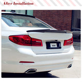 Car Rear Trunk Lip Carbon Fiber Spoiler For BMW 5 Series BMW G30 G38 530i 540i F90 M5 2017 - 2023 Rear Trunk Boot Lip Spoiler