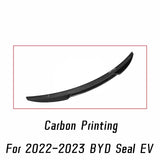 Rear Trunk Lid Ducktail Spoiler Wings Exterior Tuning Accessories Part for BYD Seal 2022 2023 Tail Fixed Wing Spoiler Diffuser