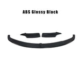 For BMW 3 Series F30 F31 M Sport 2013 - 2017 Car Front Bumper Lip Spoiler Winglets Splitters Carbon Fiber / ABS Black
