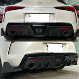 Carbon Fiber Rear Bumper Diffuser for Toyota Supra A90 A91 2019-2022 Coupe 2-Door Lower Bumper Lip Spoiler Valance Protector