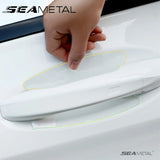 8PCS Universal Car Door Handle Bowl Scratch Protective Stickers Transparent Car Handle Anti-collision Protection Strip
