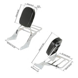 Motorcycle Sissy Bar Backrest Luggage Rack Set For Honda Shadow ACE 1100 SABRE VT1100 VT1100 All Years