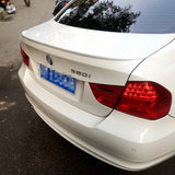 For BMW E90 M3 320i 318i 325i 330i ABS Carbon Black Rear Trunk Lid Car Spoiler Wing Boot Lip Ducktail Exterior Tuning Accessorie