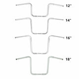 12'' 14'' 16" 18'' Rise 1-1/4" Ape Hanger Bar Handlebar For Harley Harley Softail Fatboy FLST FXST Sportster