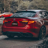 PSM V1 Style Carbon Fiber Rear Spoiler For Alfa Romeo Giulia Trunk Lid Tail Wing Car External Accessories Body Kit