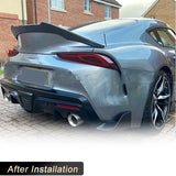 Car Rear Trunk Spoiler Carbon Fiber for Toyota Supra A90 A91 Coupe 2019-2024 Rear Spoiler Duckbill Boot Lid Wing Lip Body Kit