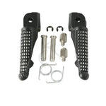 Matte Black Front Foot Pegs Pedals Footrests For Kawasaki ZX10R 2011-2017 2016 15  Motorcycle