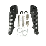 Matte Black Front Foot Pegs Pedals Footrests For Kawasaki ZX10R 2011-2017 2016 15  Motorcycle