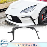 Carbon Fiber Front Bumper Canards Splitters For Toyota GR86 2022 2023 Car Front Lip Splitters Flap Canards Apron