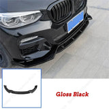 For BMW X3 X4 M40 G01 G02 M-performance Front bumper Lip Body Kit Exterior Trim Canard Lip Splitter Custom 2017-2021 M-sport