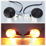 Motorcycle Front Flat Turn Signal Lights Light For Harley Touring Electra Glide Road Glide King Heritage Softail FLSTC 01-17