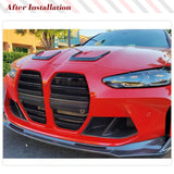 Dry Carbon Car Front Engine Air Vent Covers Trims For BMW G80 M3 G82 G83 M4 2021 2022 Car Engine Air Intake Fender Vents