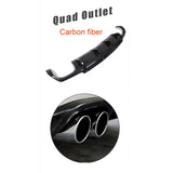 Carbon Fiber Car Rear Bumper Diffuser Lip Spoiler for Volkswagen VW Scirocco R R20 Bumper 2009-2016 FRP Rear Bumper Body Kits