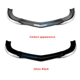 Front Bumper Lip Spoiler Splitters  For Mercedes Benz C Class W204 C63 AMG 2007 2008 2009 2010 Body Kit Aprons Cover Guard Trim