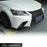 Carbon Fiber Front Bumper Splitters for Lexus GS F Sport GS350 2012-2015 Racing Front Splitters Flaps Apron Lip Body Kits FRP