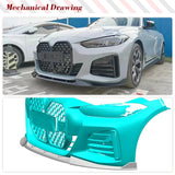 Car Front Bumper Lip Spoiler for BMW 4 Series I4 G26 M Sport Gran Coupe 2021-2023 Carbon Fiber Front Lip Splitters Chin Guard
