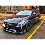 Carbon Fiber Front Bumper Lip Spoiler for Mercedes-Benz W218 CLS63 AMG Sedan 4-Door 2015 - 2017 Car Head Bumper Chin Guard