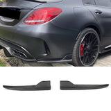 Carbon Fiber / FRP Rear Bumper Diffuser For Mercedes-Benz C Class W205 C205 Sport C43 AMG Sedan Coupe 2015 - 2019 Rear Splitters