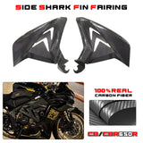 Real Dry Carbon Fiber Fairing Fit Honda CBR650R 2019-2023 Motorcycle Seat Side Body Filling Frame Spoilers Side Cowl Cover Panel