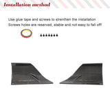 Car Rear Bumper Canards for Audi RS3 Sedan 2017-2019 Carbon Fiber Rear Splitters Cupwing Winglets Apron Diffuser Body Kits