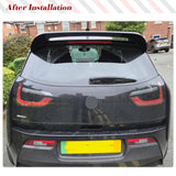 Real Carbon Rear Trunk Roof Spoiler Boot Wing Fit For BMW I3 Hatchback 2014-2020 Rear Top Window Wing Lip FRP Glossy Black Wing