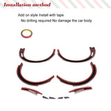 Carbon Fiber / FRP Car Wheel Fender Flares For Chevrolet Camaro 2016 - 2019 Front and Rear Fender Car Body Kits