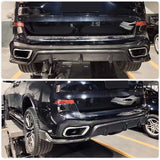 Car Rear Bumper Diffuser Lip Spoiler Carbon Fiber for BMW X5 G05 M-Sport 2019 2020 Rear Diffuser Apron Lip Splitter Body Kit FRP