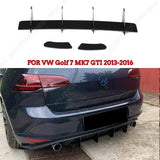 Rear Bumper Diffuser Flag Spoiler Splitter Lip Accessories For VW Golf MK5 R32 MK6 MK7 7.5 MK8 GTI MK7R 7.5R 2005-2022 Tuning