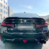 For BMW G30 G38 5 Series 525i 530i 535i CS STYLE Car Rear Bumper Diffuser Spoiler Lip Light Exhaust Guard Bracket Splitter 17-23