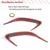 Carbon Fiber / FRP Car Rear Bumper Canards Side Fender Vents Wings for Mercedes Benz GLE Class C292 Coupe GLE63 AMG 2015-2019