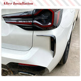 For BMW X3 G01 X3 20d 25i 20i 30i 30d M40i M40d 2021-2023 Rear Bumper Canards ABS Black Air Intake Trim Diffuser Car Body Kits