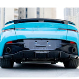 For Aston Martin Dry carbon fiber Tail fins ducktail rear spoiler wing racing trunk wing splitter Upgrade body kit
