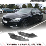 Carbon Fiber/FRP Car Front Bumper Lip Spoiler Splitters for BMW 4 Series F32 F33 F36 M Sport 2013-2017 Car Front Racing Body Kit