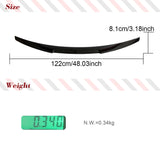 DRY Carbon Fiber Car Trunk Spoiler Boot Wing For Audi A5 S5 RS5 B9 B9.5 High Kick Lip Spoiler Trunk Boot Carbon Wing S5 B9